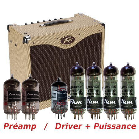 Kit de retubage pour Peavey classic 30 set de retubage pour la réparation ou l'entretien de votre classic 30 Peavey