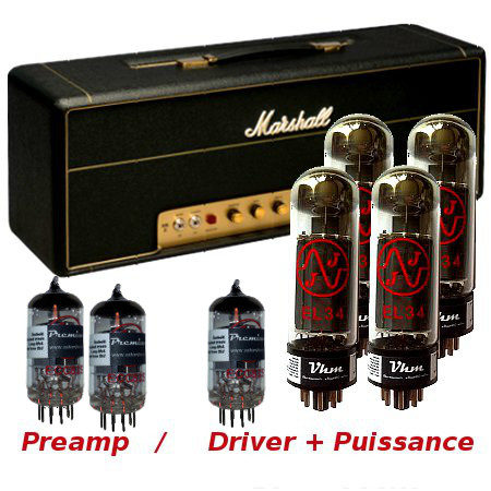 kit de retubage pour JMP Marshall 100 watts