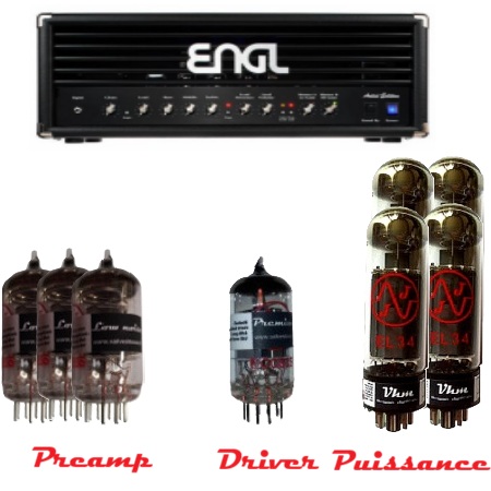 Kit lampe de retubage pour tête ENGL E651 Artist Blackout 100