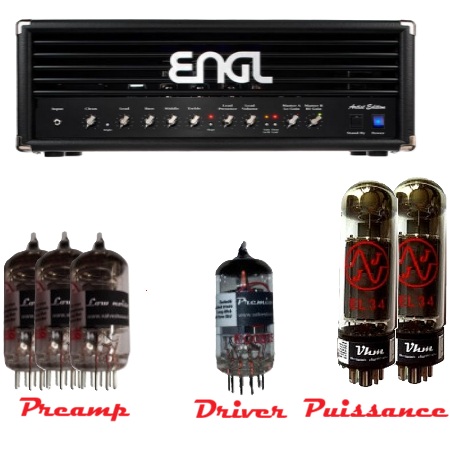 Kit lampe de retubage pour tête ENGL E653 Artist Blackout 50